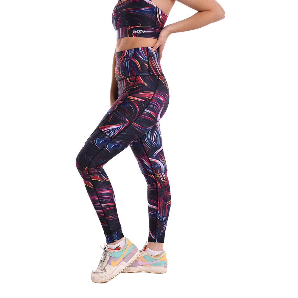 Swirl High Waisted Funky Gym Leggings