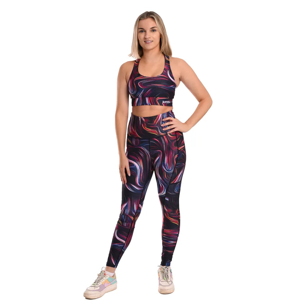 Swirl High Waisted Funky Gym Leggings