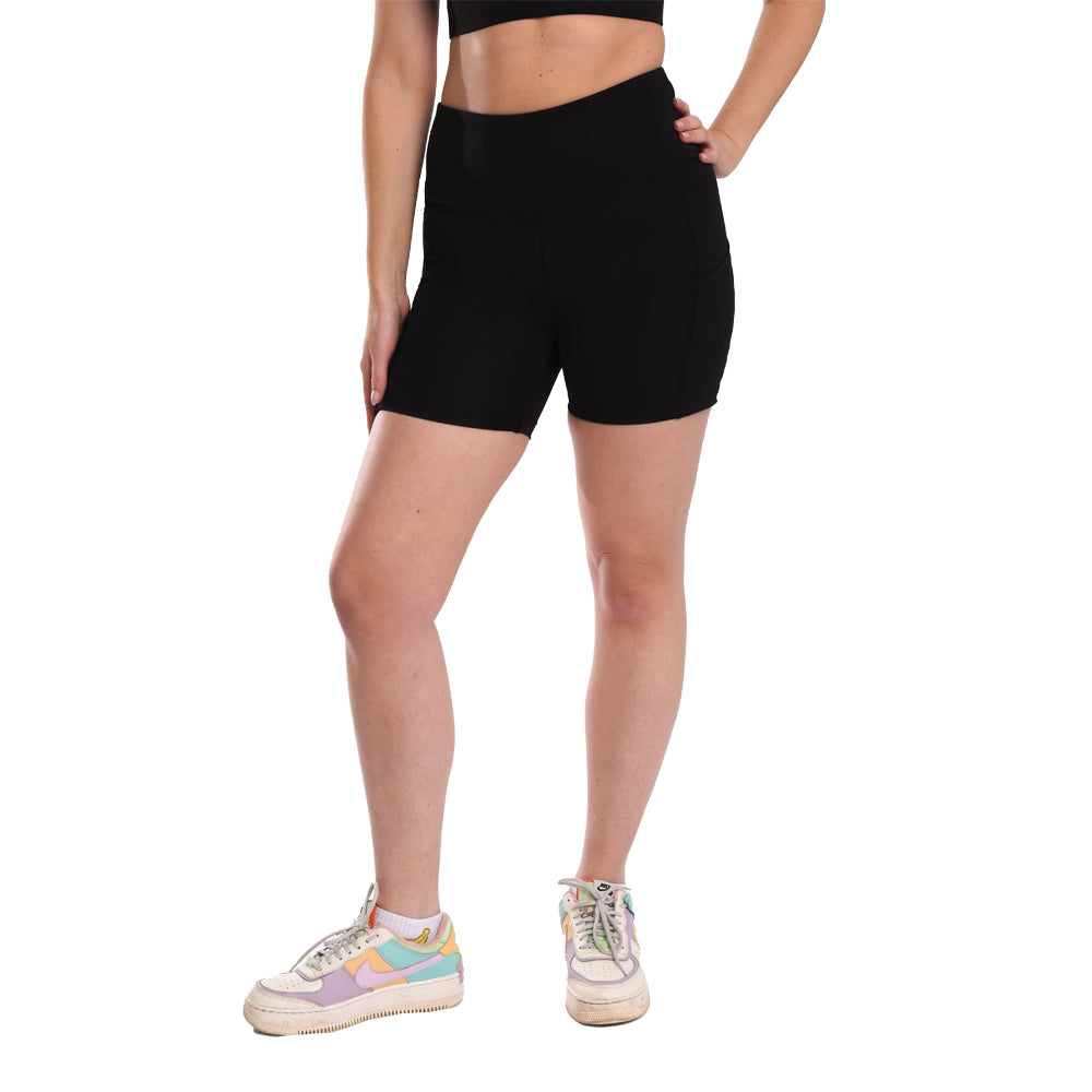 Women Shorts High-Rise Black Short