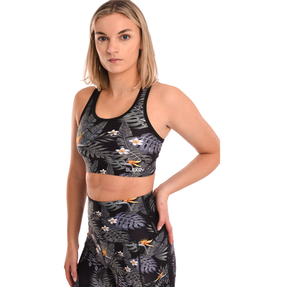 Tropical High Waisted Funny Gym Leggings