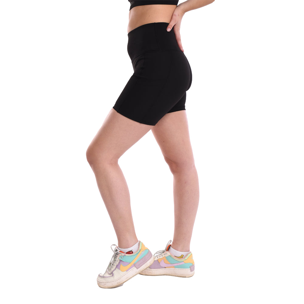 Women Shorts High-Rise Black Short