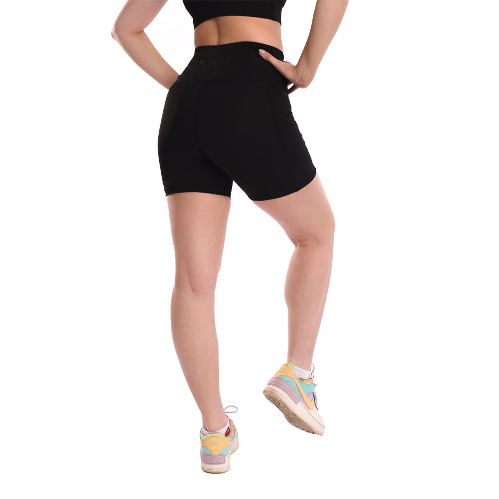 Women Shorts High-Rise Black Short