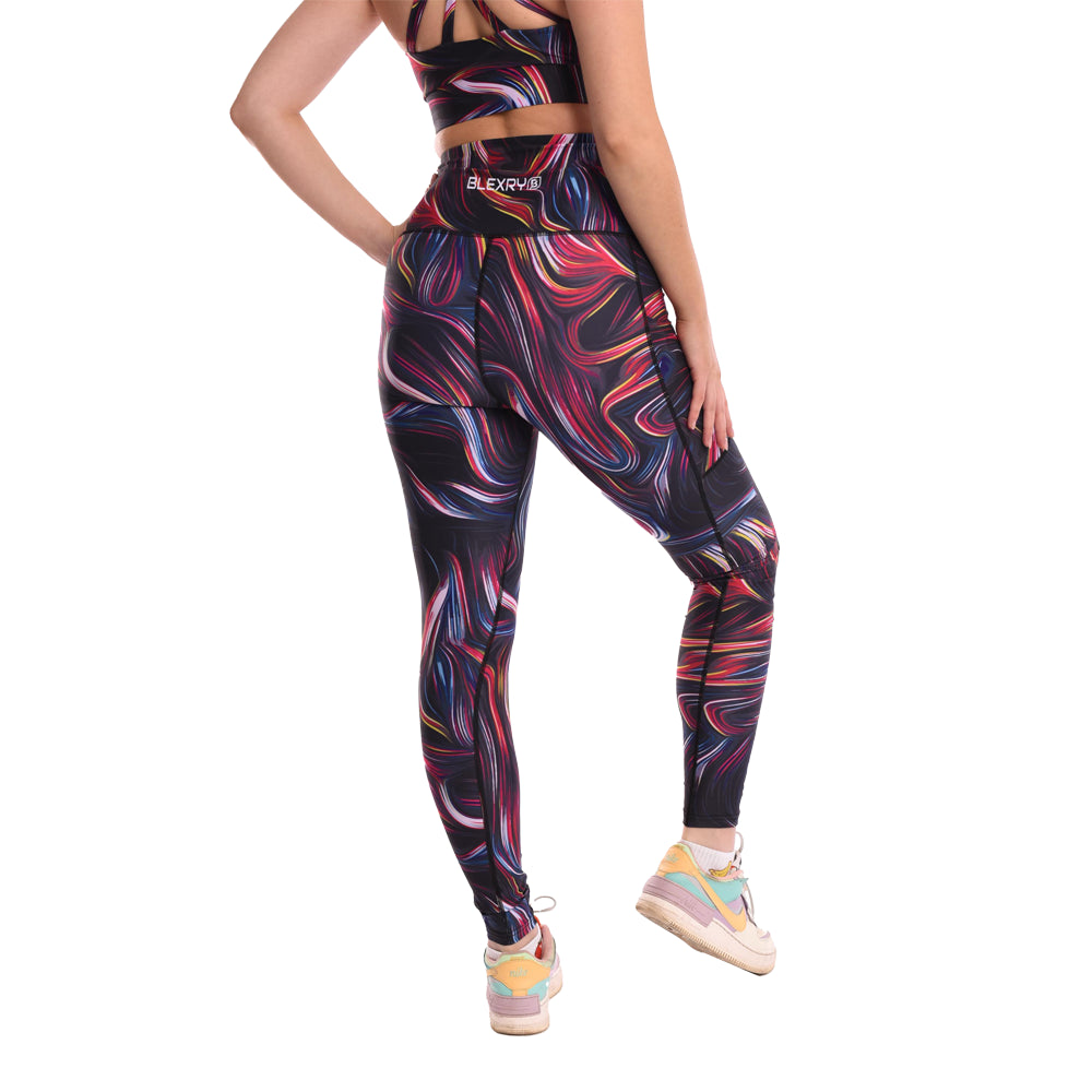 Swirl High Waisted Funky Gym Leggings