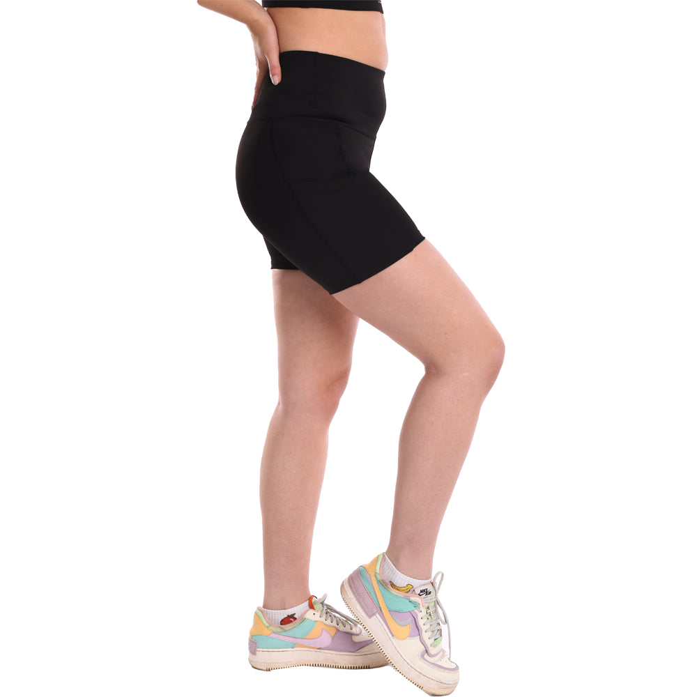 Women Shorts High-Rise Black Short