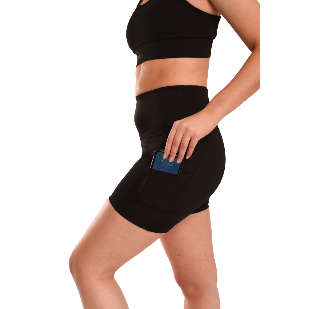 Women Shorts High-Rise Black Short