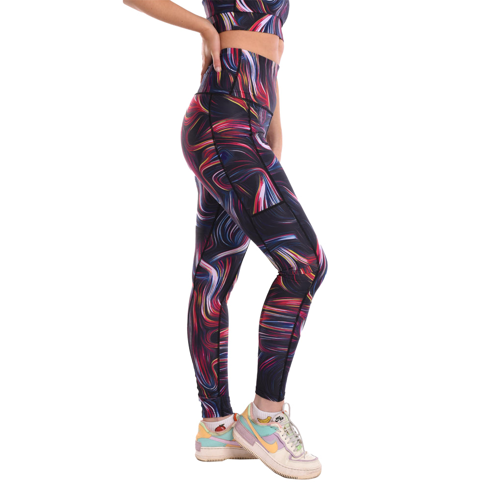 Swirl High Waisted Funky Gym Leggings
