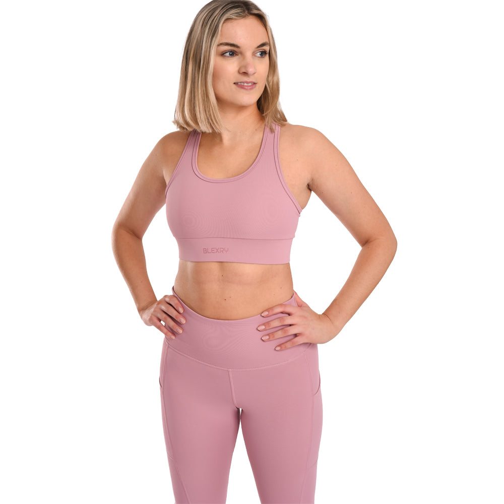 Women's Dusty Pink Active Sports Bra