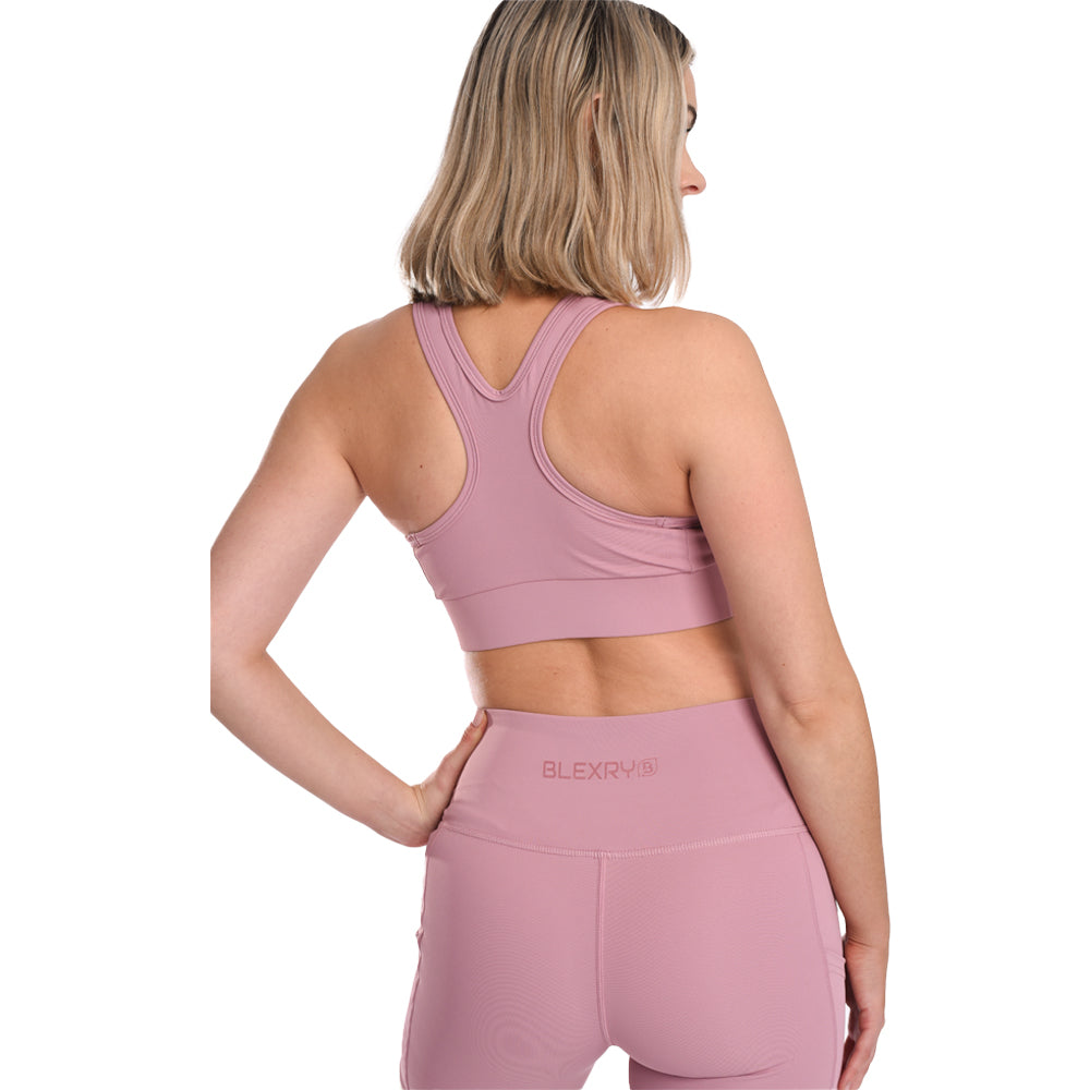 Women's Dusty Pink Active Sports Bra